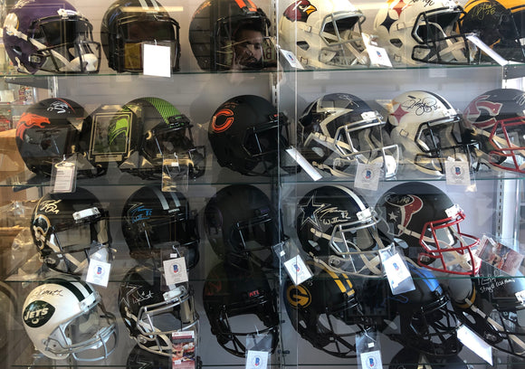 Full Size Autographed Helmets