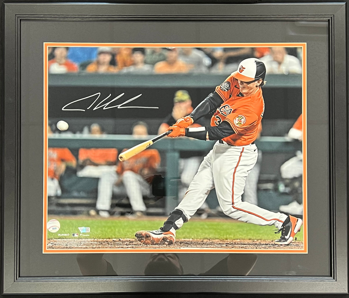 Adley Rutschman Autographed Baltimore Orioles 16x20 Photo - JSA COA (Orange  Background)