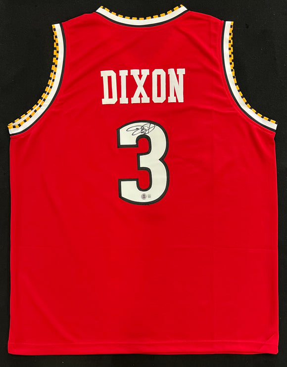 Juan Dixon Autographed Maryland Jersey - Red