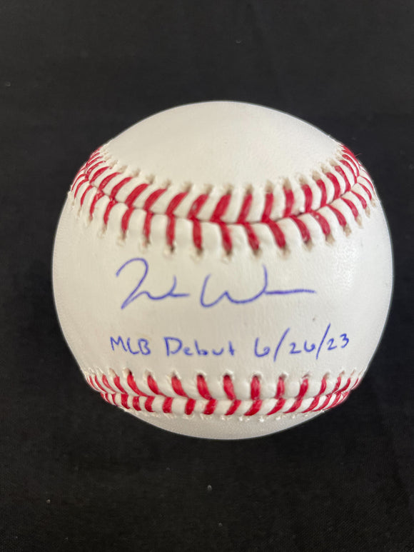 Jordan Westburg Autographed Rawlings MLB Baseball w/ 