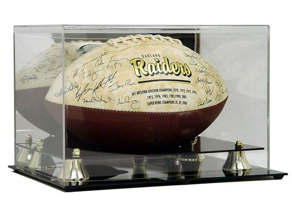Deluxe Mirror Back Football Display Case