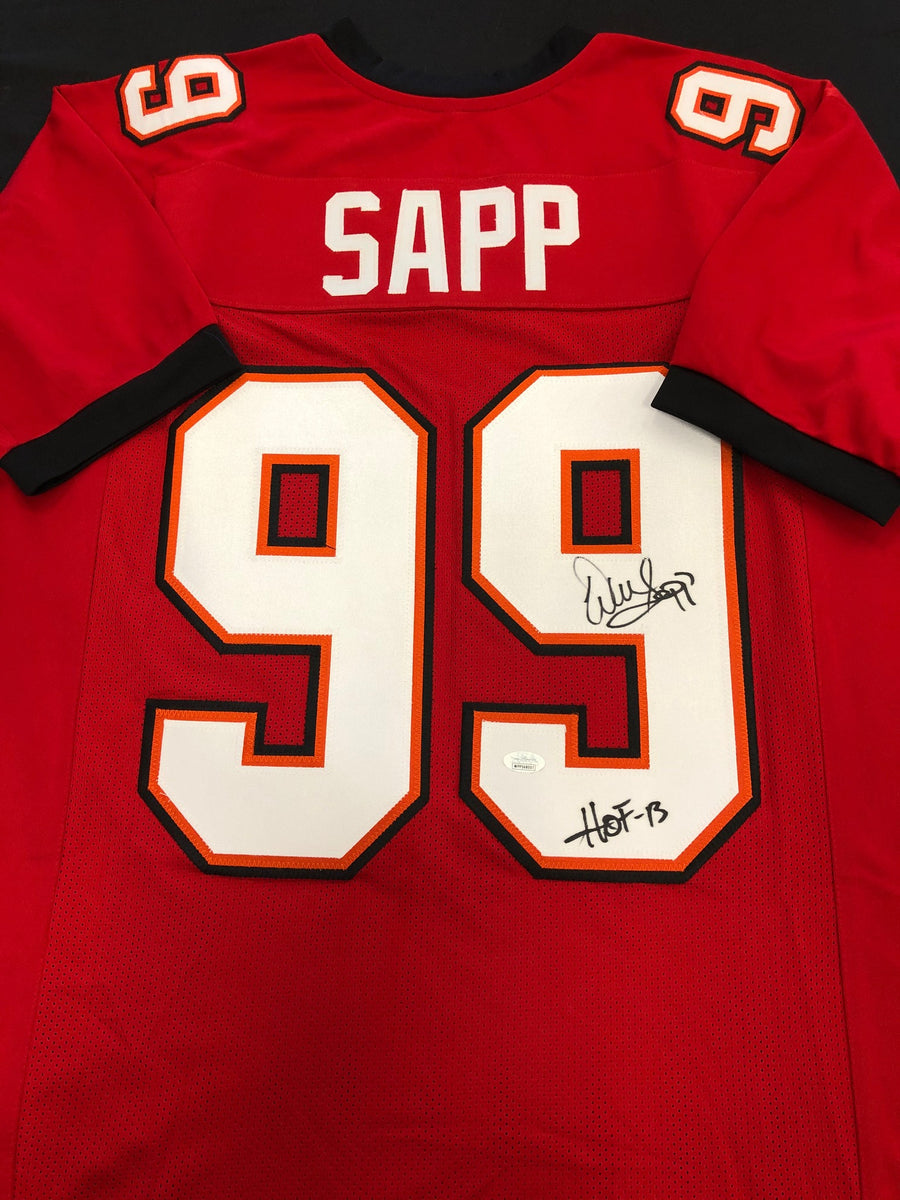 Warren Sapp Autographed Signed Miami Hurricanes Orange Jersey PSA