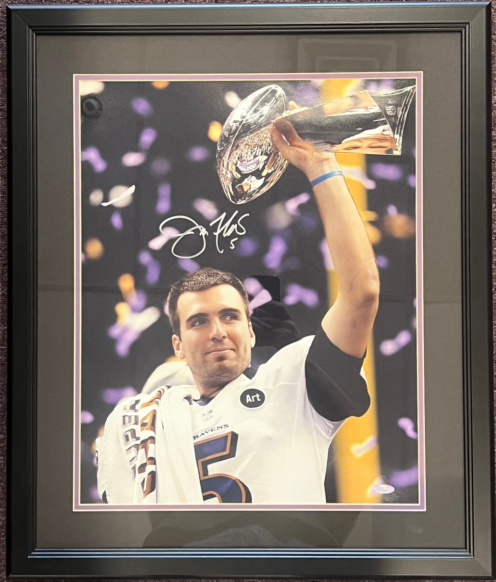 Joe Flacco Autographed & Framed 16x20 Photo