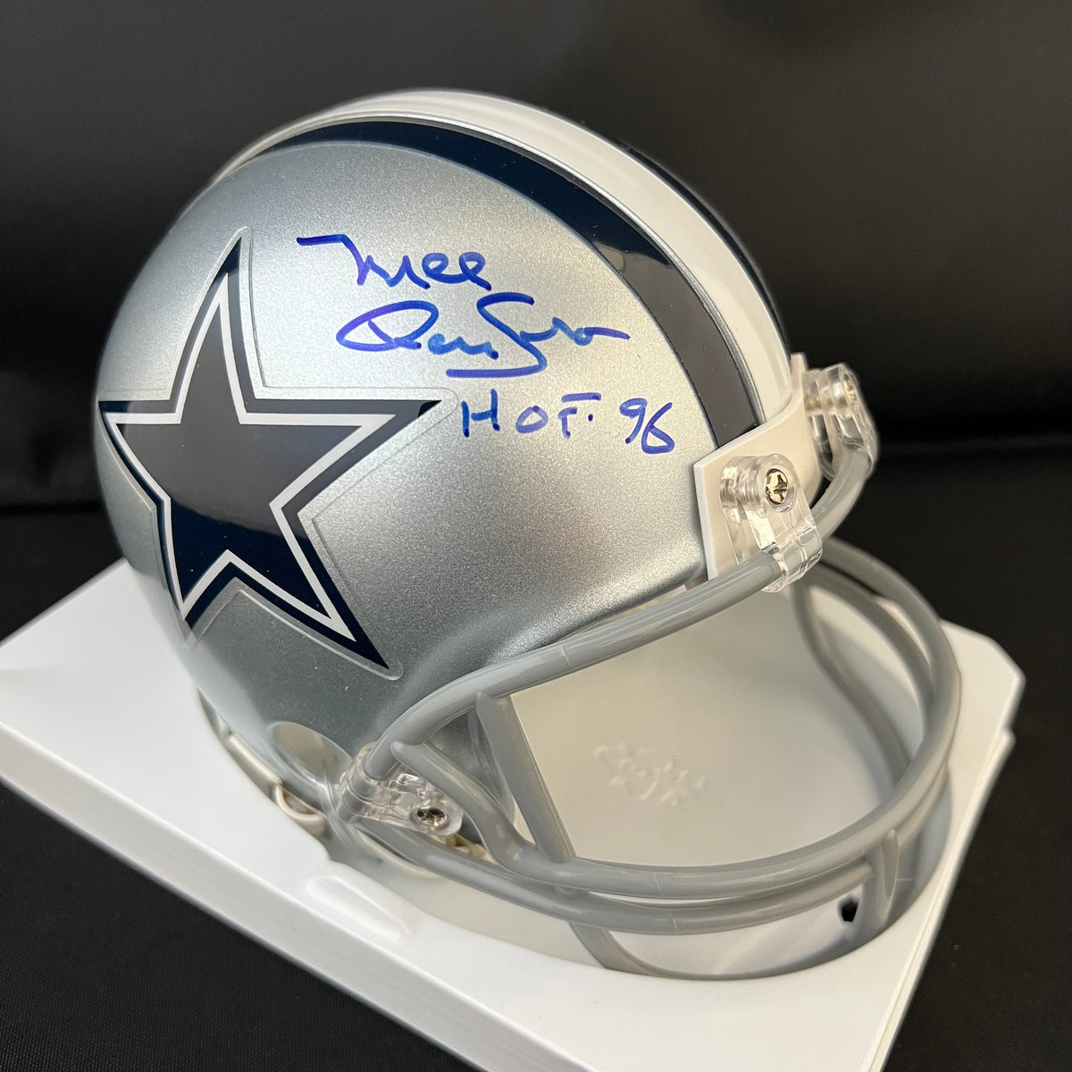 Mel Renfro Autographed Cowboys Mini Helmet – Great Moments Sports Cards
