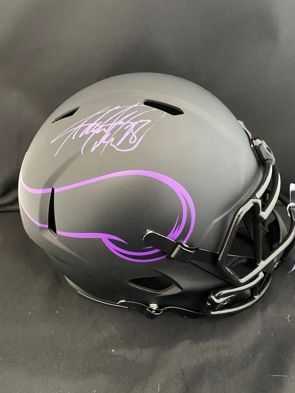Adrian Peterson Autograph Vikings Eclipse Full Size Helmet