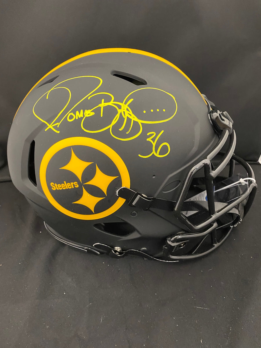 Jerome Bettis Autograph Steelers Eclipse Pro Full Size Helmet – Great  Moments Sports Cards