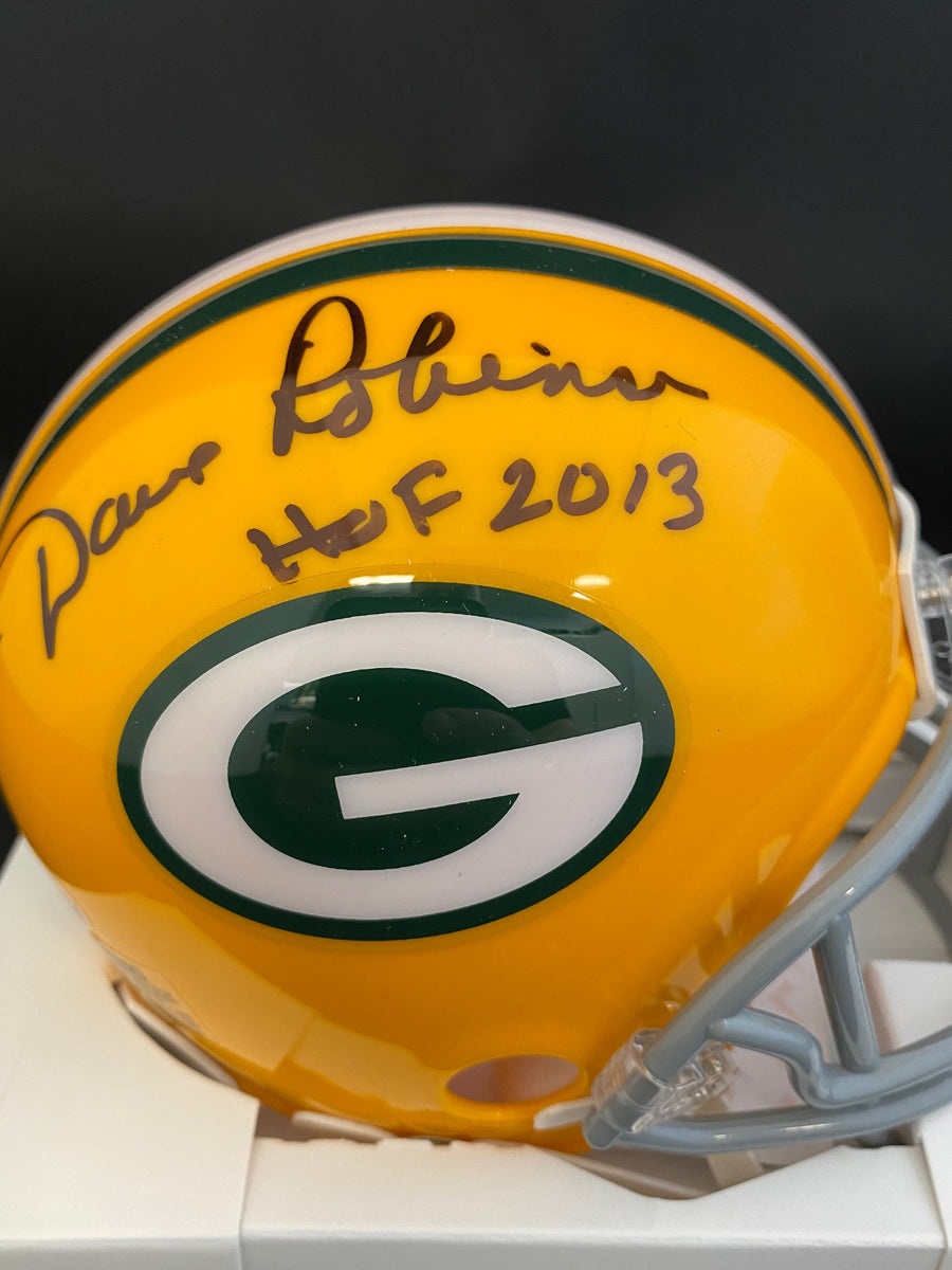 David Robinson Autograph Packers Mini Helmet – Great Moments