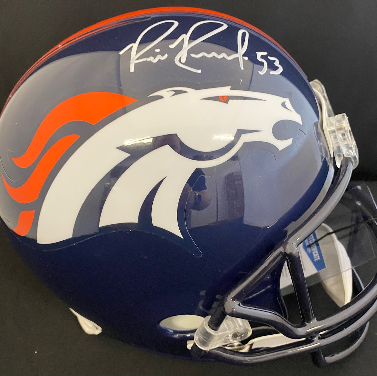 Bill Romanowski Autographed Full Size Broncos Helmet – Great Moments Sports  Cards