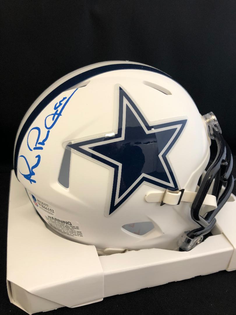 Michael Irvin Autograph Cowboys White Matte Mini Helmet – Great Moments  Sports Cards