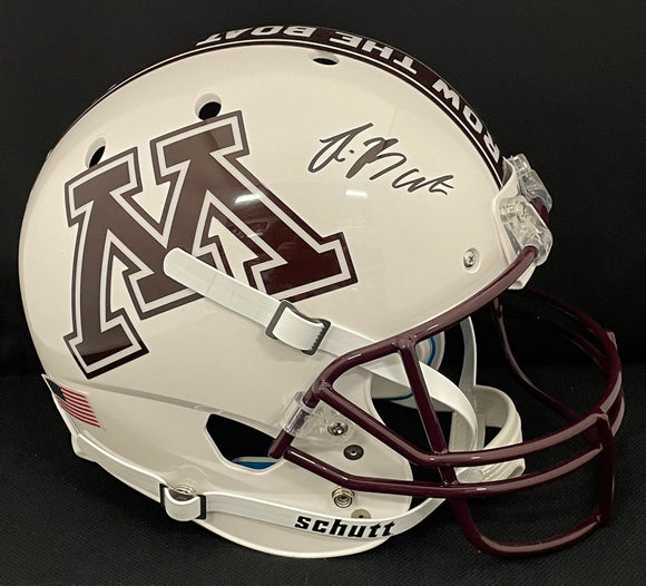 Rashod Bateman Autographed Minnesota Golden Gophers Full Size Helmet – Great Moments Sports Cards Rashod Bateman Autographed Minnesota Golden Gophers Full Size Helmet – Great Moments Sports Cards