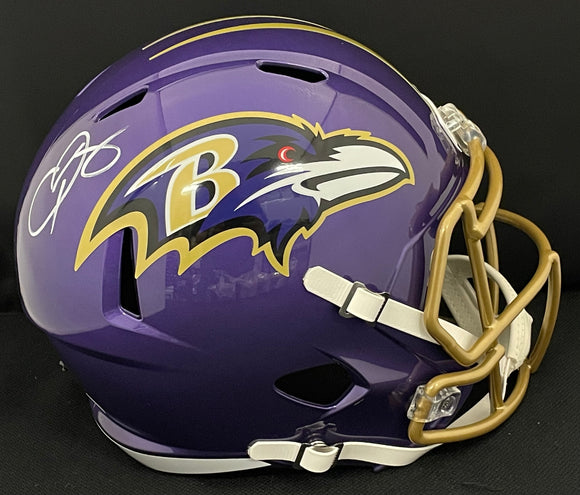 Odell Beckham Autographed Ravens Flash Full Size Helmet