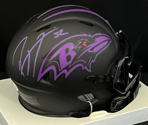 Ray Lewis Autographed Ravens Eclipse Mini Helmet