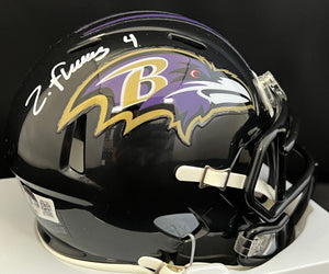 Zay Flowers Autographed Ravens Mini Helmet
