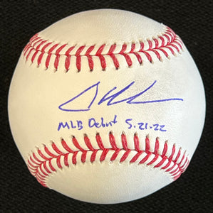 Adley Rutschman Autographed Official Major League Baseball w/ "MLB Debut 5-21-22"