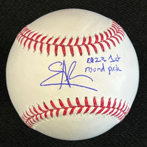 Enrique Bradfield, Jr. Autographed Official Major League Baseball w/ "2023 1st Round Pick"