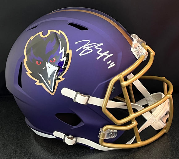 Kyle Hamilton Autographed Full Size Ravens Alternate Logo Helmet