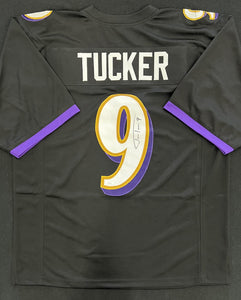 Justin Tucker Autographed Jersey - Black