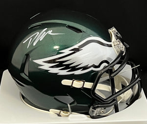 D'Andre Swift Autographed Eagles Mini Helmet