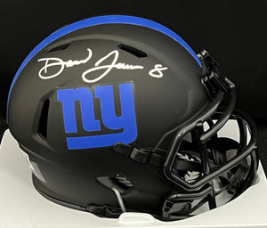 Daniel Jones Autographed Giants Eclipse Mini Helmet