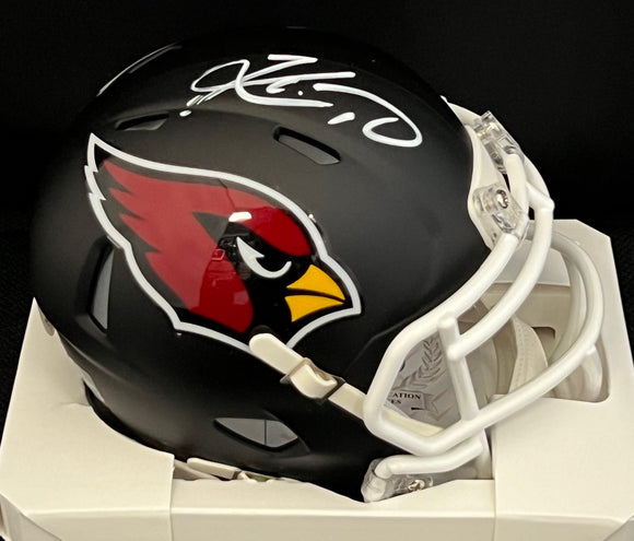 Kyler Murray Autograph Cardinals Flat Black Mini Helmet
