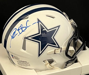 Deion Sanders Autographed Cowboys White Matte Mini Helmet