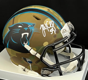 Luke Kuechly Autographed Panthers Camo Mini Helmet