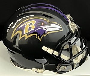 Rashod Bateman Autographed Ravens Mini Helmet