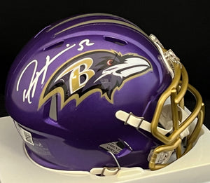 Ray Lewis Autograph Ravens Flash Mini Helmet