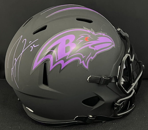 Ray Lewis Autographed Ravens Eclipse Full Size Helmet