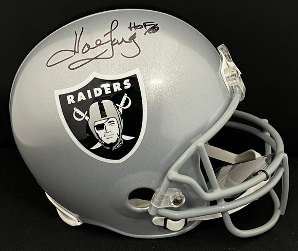 Howie Long Autographed Raiders Full Size Helmet – Great Moments Sports Cards