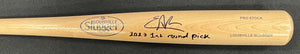 Enrique Bradfield Jr. Autographed Louisville Slugger Bat with 1st Round Pick Inscription