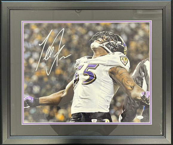 Terrell Suggs Autographed & Framed 16X20 Photo