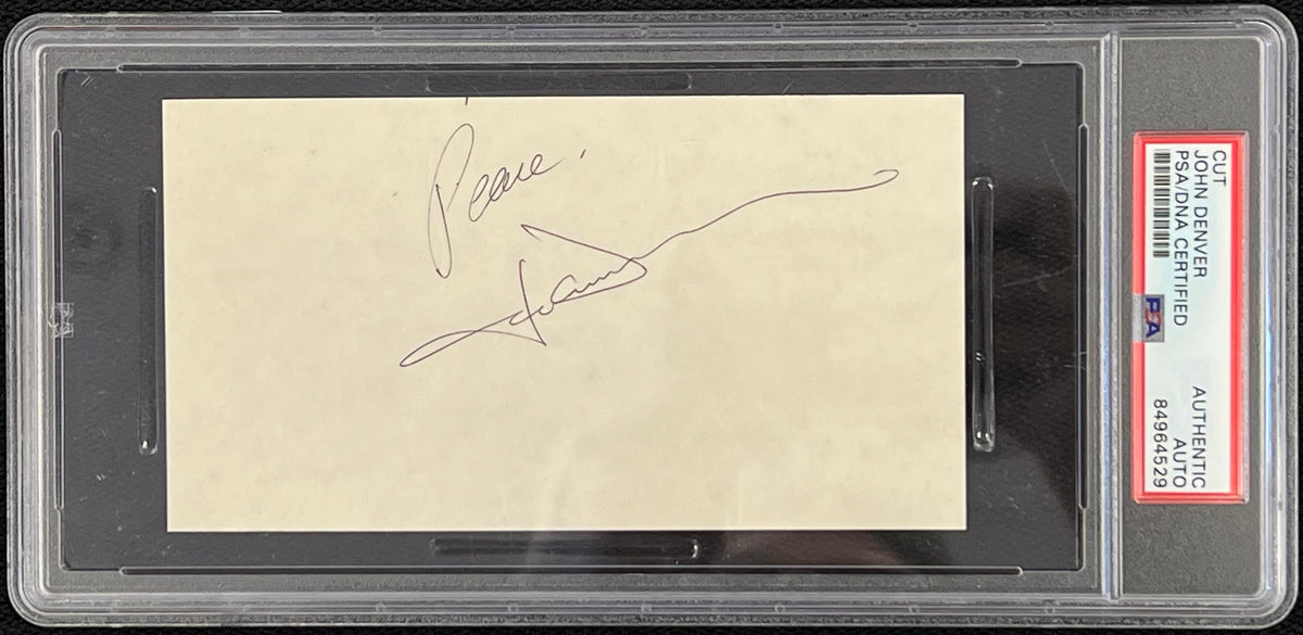 John Denver Autographed Cut Signature – Great Moments Sports Cards