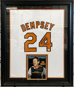 Rick Dempsey Autographed & Framed Jersey