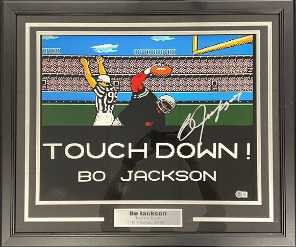 Bo Jackson Autographed and Framed 