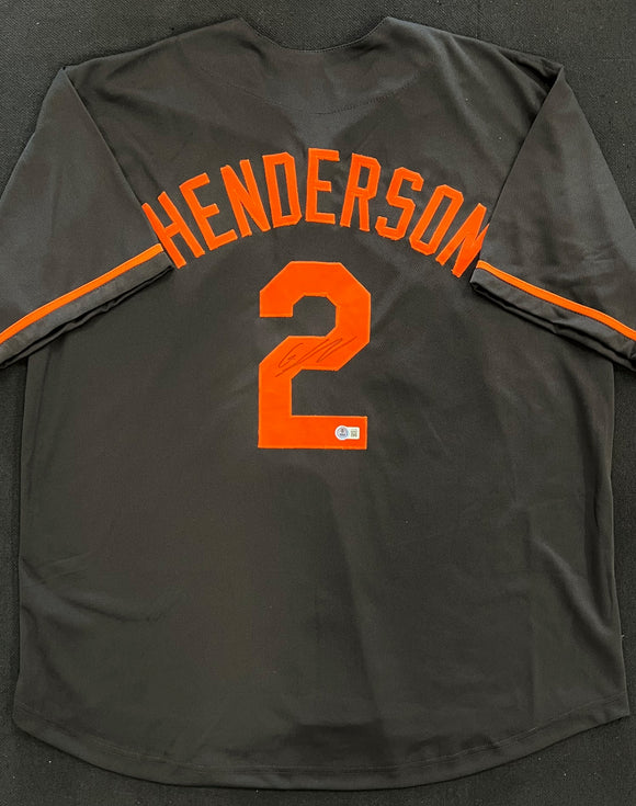 Gunnar Henderson Autographed Black Custom Jersey