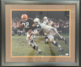 Jim Brown and Bob Lilly Autographed and Framed 16x20 Photo