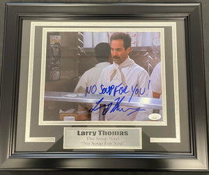 Larry Thomas " Seifeld's Soup Nazi " Autographed and Framed 8x10 Photo