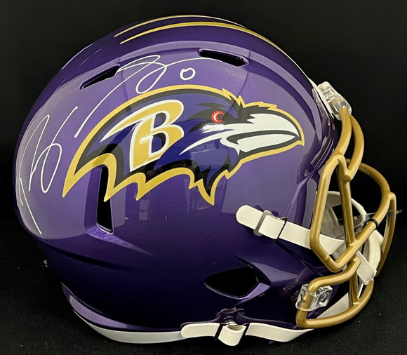 Roquan Smith Autographed Full Size Ravens Flash Helmet