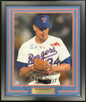 Nolan Ryan Autographed and Framed 8x10 Photo