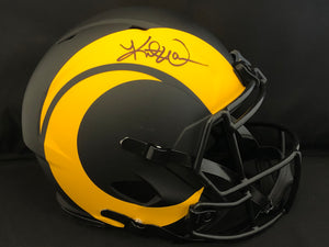 Kurt Warner Autograph Rams Eclipse Full Size Helmet