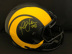 Marshall Faulk Autograph Rams Eclipse Full Size Helmet