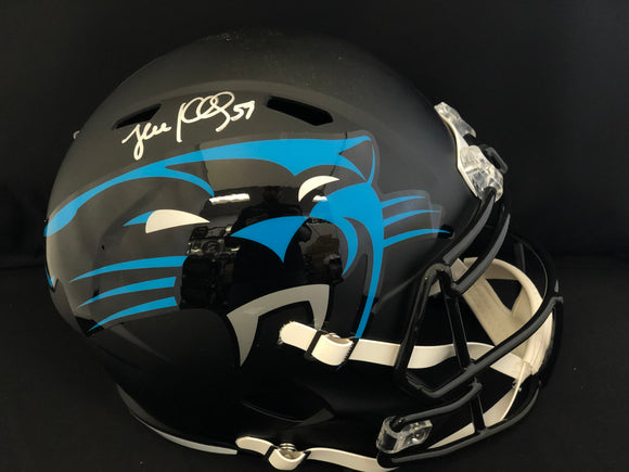 Luke Kuechly Autograph Panthers AMP Full Size Helmet