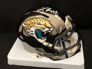 Laviska Shenault Autograph Jaguars Chrome Mini Helmet