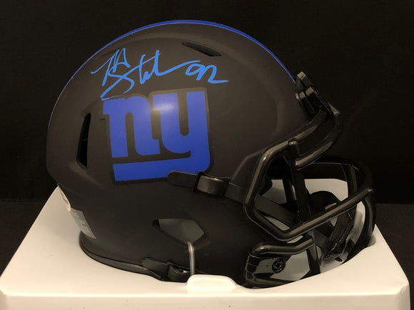 Michael Strahan Autograph Giants Eclipse Mini Helmet