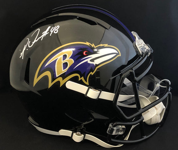 Patrick Queen Autograph Ravens Full Size Pro Helmet