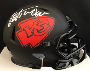 Christian Okoye Autographed Chiefs Eclipse Mini Helmet