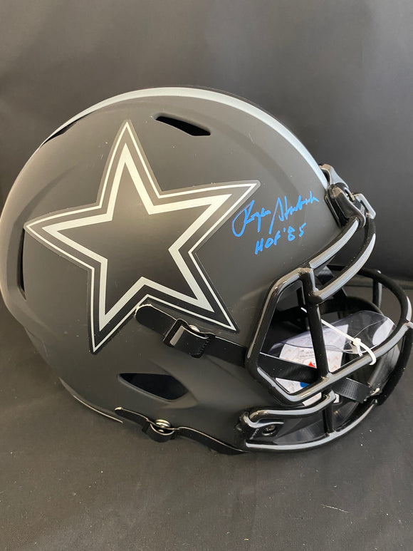 Roger Staubach Autograph Cowboys Eclipse Full Size Helmet
