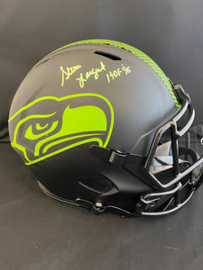 Steve Largent Autograph Seahawks Eclipse Full Size Helmet