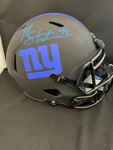 Michael Strahan Autograph Giants Eclipse Full Size Helmet